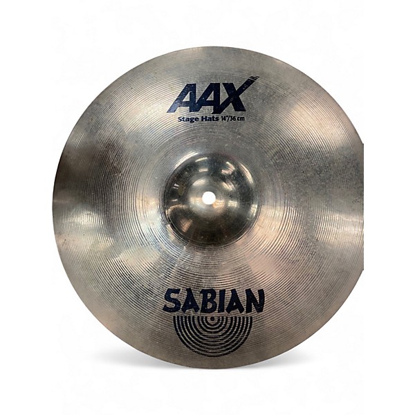 Used SABIAN 14in AAX Stage Hi Hat Pair Cymbal