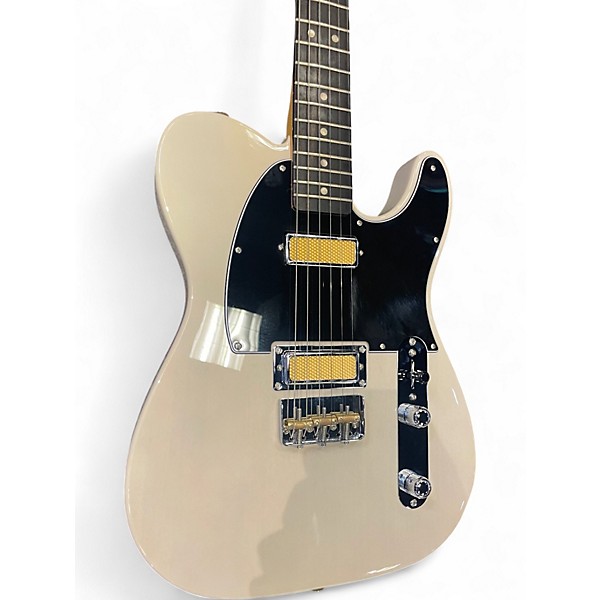 Used Fender GOLD FOIL TELECASTER White Solid Body Electric Guitar