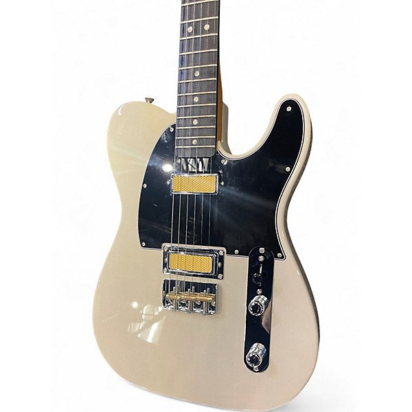 Used Fender GOLD FOIL TELECASTER White Solid Body Electric Guitar