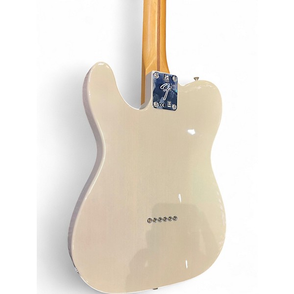 Used Fender GOLD FOIL TELECASTER White Solid Body Electric Guitar