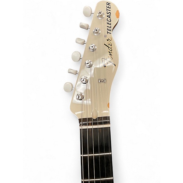 Used Fender GOLD FOIL TELECASTER White Solid Body Electric Guitar