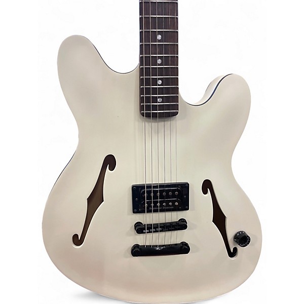 Used Fender TOM DELONGE STARCASTER White Hollow Body Electric Guitar