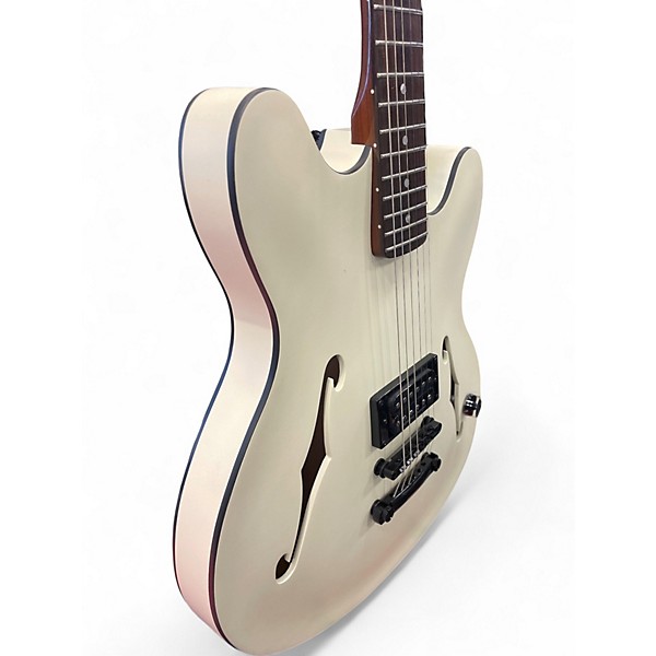 Used Fender TOM DELONGE STARCASTER White Hollow Body Electric Guitar