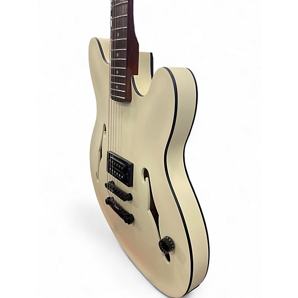 Used Fender TOM DELONGE STARCASTER White Hollow Body Electric Guitar