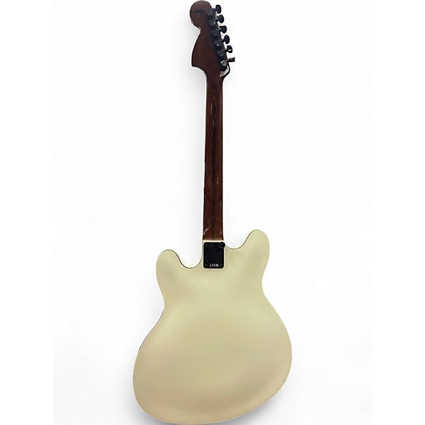 Used Fender TOM DELONGE STARCASTER White Hollow Body Electric Guitar