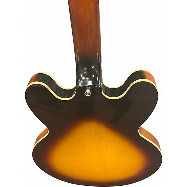 Used Epiphone 335 Inspired by gibson 2 Color Sunburst Hollow Body Electric Guitar