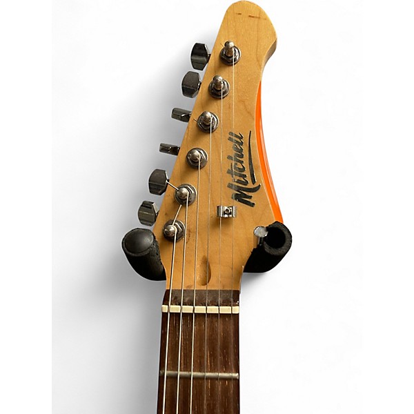 Used Mitchell TD100 Short Scale Orange Solid Body Electric Guitar