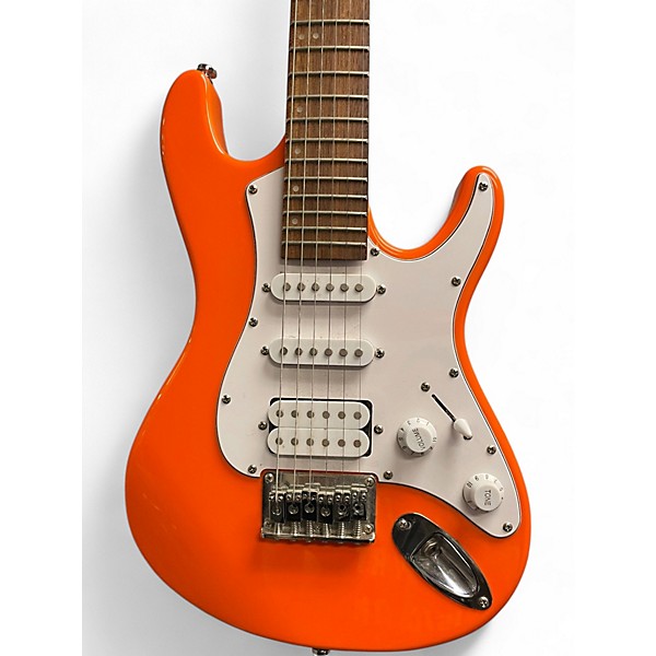 Used Mitchell TD100 Short Scale Orange Solid Body Electric Guitar