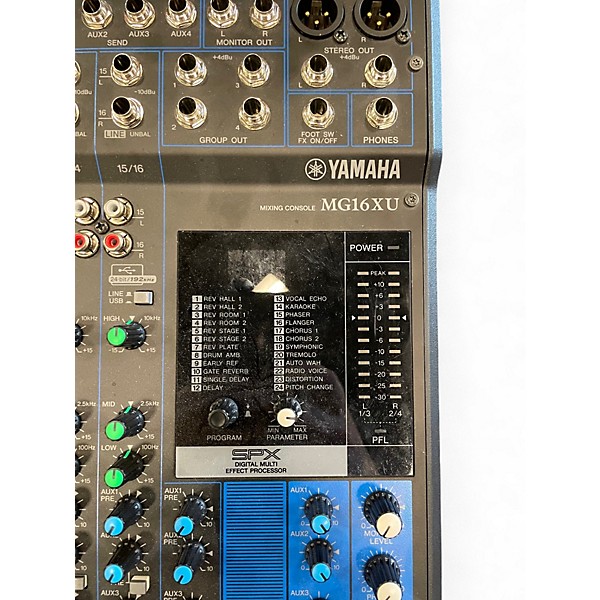 Used Yamaha MG16XU Unpowered Mixer