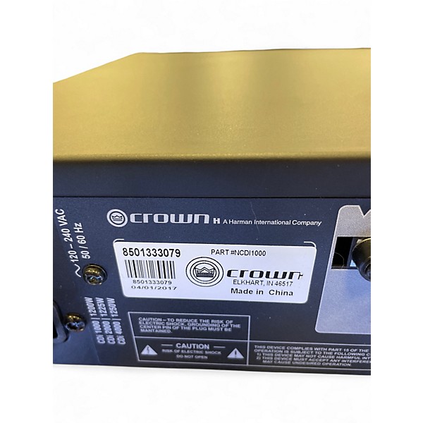 Used Crown CDI1000 Power Amp