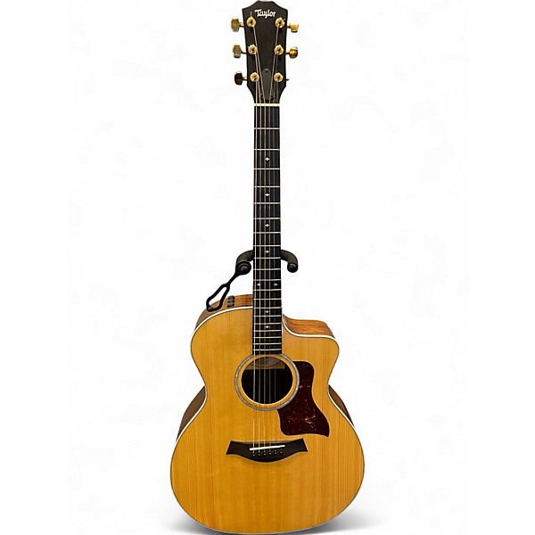 Used Taylor 214CE Deluxe Natural Acoustic Electric Guitar