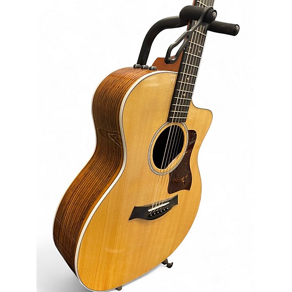 Used Taylor 214CE Deluxe Natural Acoustic Electric Guitar