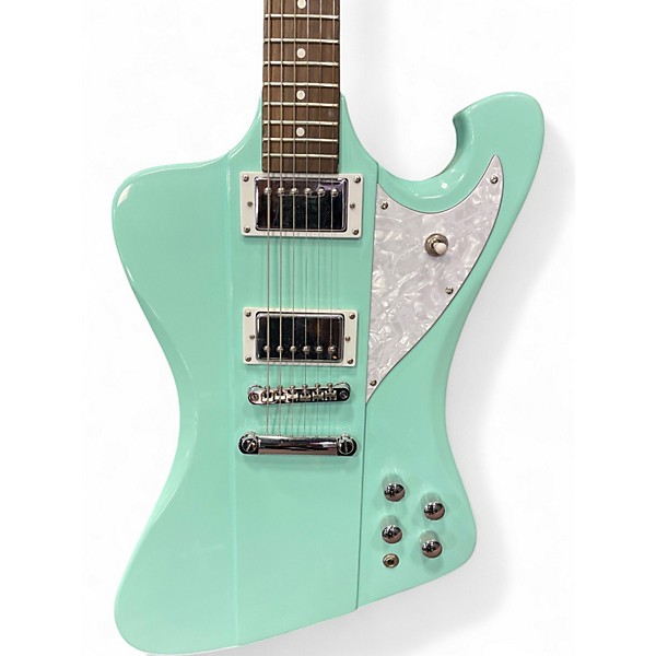 Used HardLuck Kings SPIDER Seafoam Green Solid Body Electric Guitar