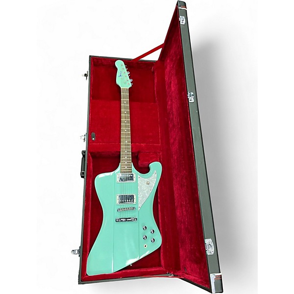 Used HardLuck Kings SPIDER Seafoam Green Solid Body Electric Guitar