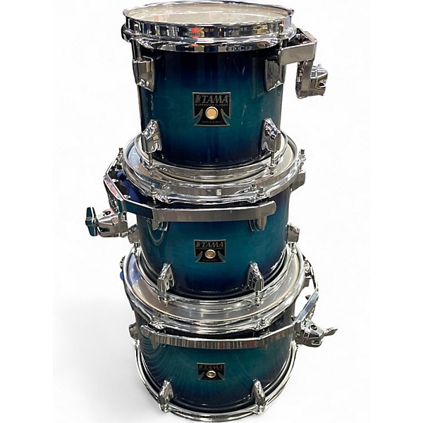 Used TAMA 6 Piece Superstar Classic Blue Burst Drum Kit