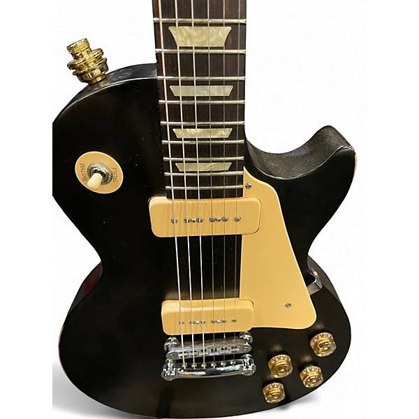 Used Gibson 1950S Tribute Les Paul Studio Black Solid Body Electric Guitar