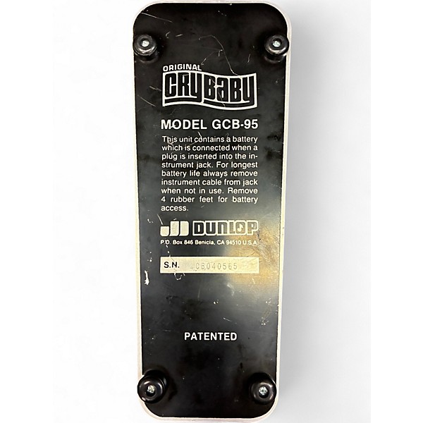Used Dunlop GCB95 Original Crybaby Wah Effect Pedal