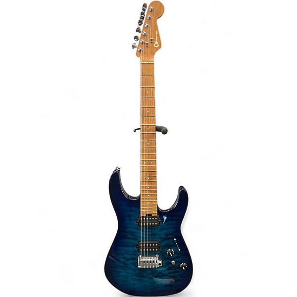 Used Charvel Pro-Mod DK24 HH Blue Burst Solid Body Electric Guitar
