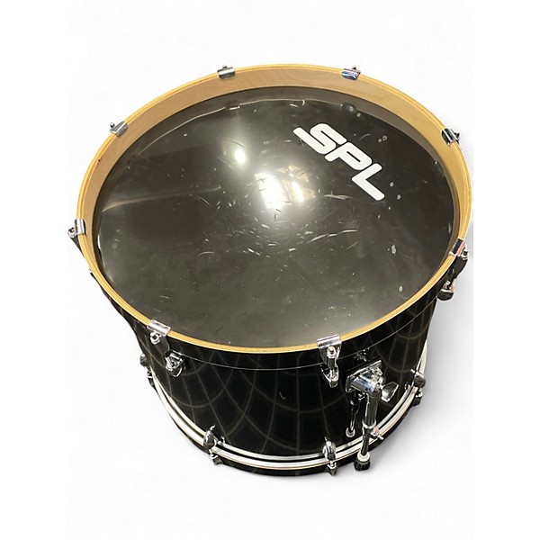 Used SPL 5 Piece 5 Piece Drum Kit Black Drum Kit