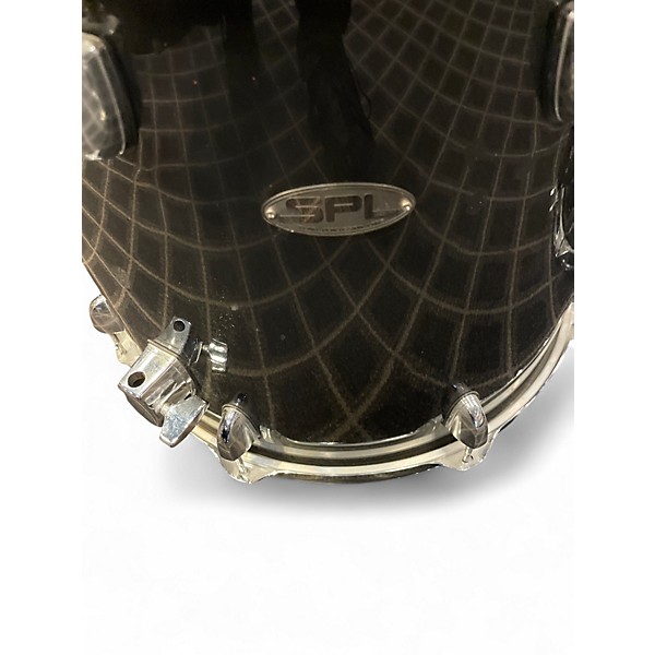Used SPL 5 Piece 5 Piece Drum Kit Black Drum Kit