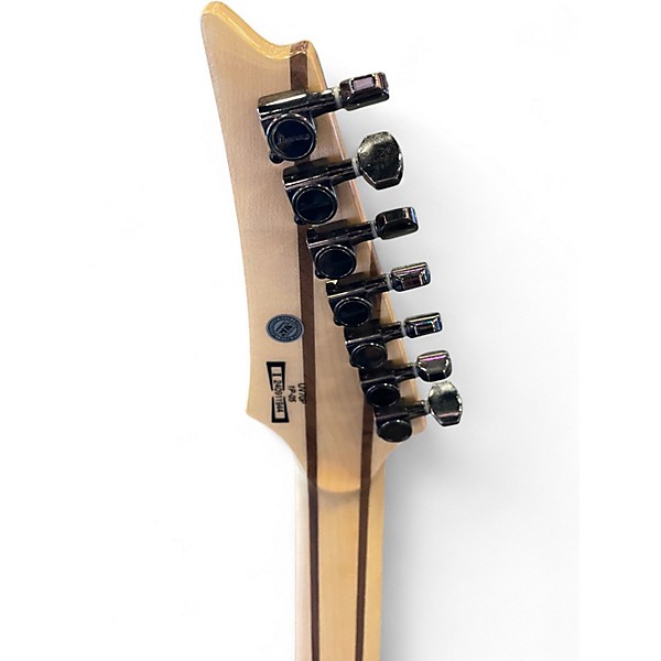 Used 2024 Ibanez UV70 Universe Steve Vai Signature 7 String Black Solid Body Electric Guitar