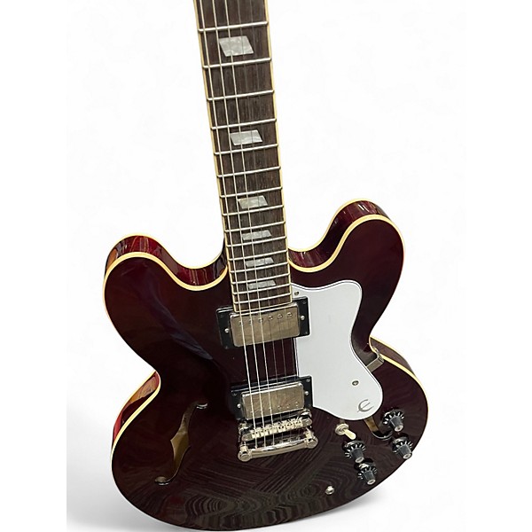 Used Epiphone Noel Gallagher Riviera Wine Red Hollow Body Electric Guitar