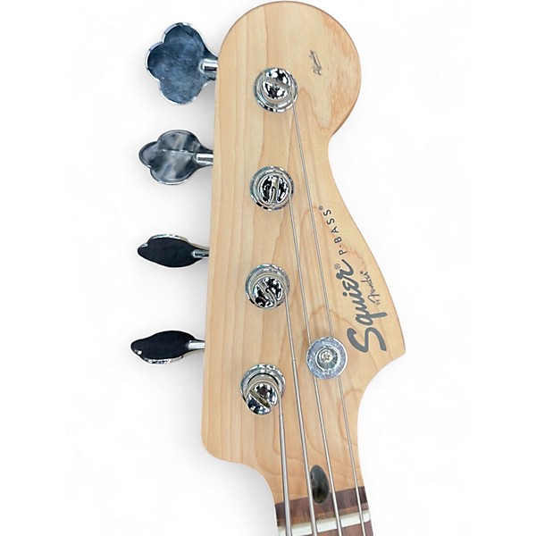Used Squier Affinity Precision Bass Candy Apple Red Electric Bass Guitar