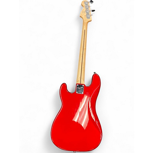 Used Squier Affinity Precision Bass Candy Apple Red Electric Bass Guitar