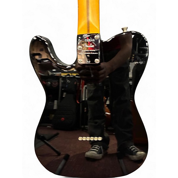 Used Fender American Professional II Telecaster Black Solid Body Electric Guitar
