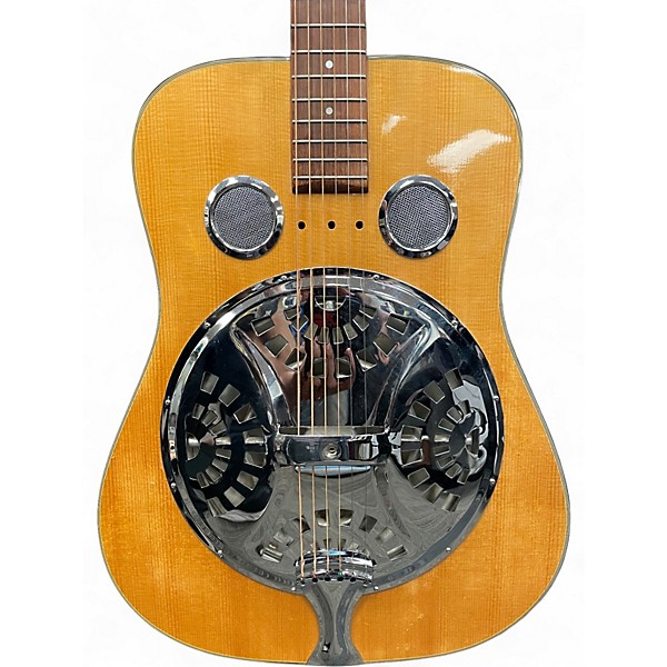 Used Epiphone Resonator Natural Acoustic Guitar