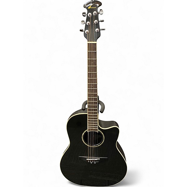 Used Ovation Celebrity GC 057M Black Acoustic Electric Guitar