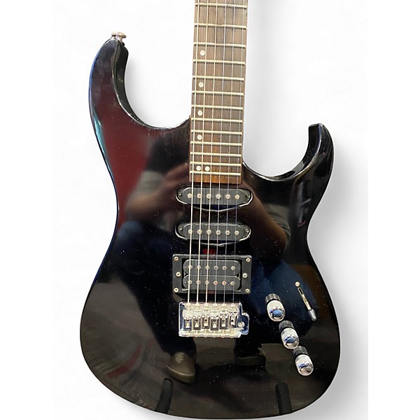 Used Samick Greg Bennett Interceptor Black Solid Body Electric Guitar