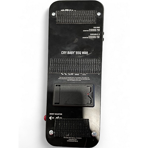 Used Dunlop 95Q Cry Baby Wah Effect Pedal