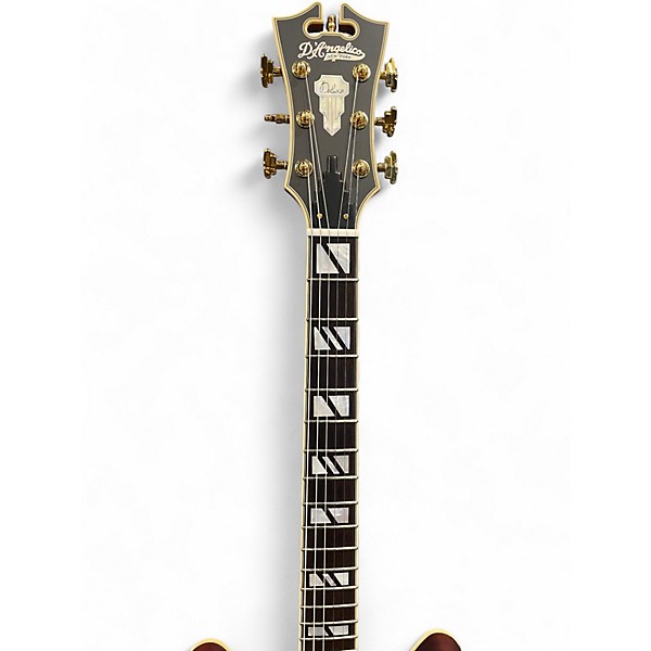 Used D'Angelico DC Deluxe Brown Hollow Body Electric Guitar