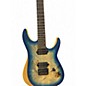 Used Schecter Guitar Research REAPER-6 Blue Sunburst Solid Body Electric Guitar