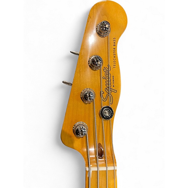 Used Squier Tele Bass Blue Electric Bass Guitar Blue | Guitar Center