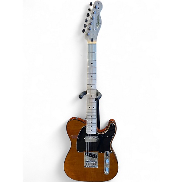 Used Squier telecaster fmt mocha Natural Solid Body Electric Guitar