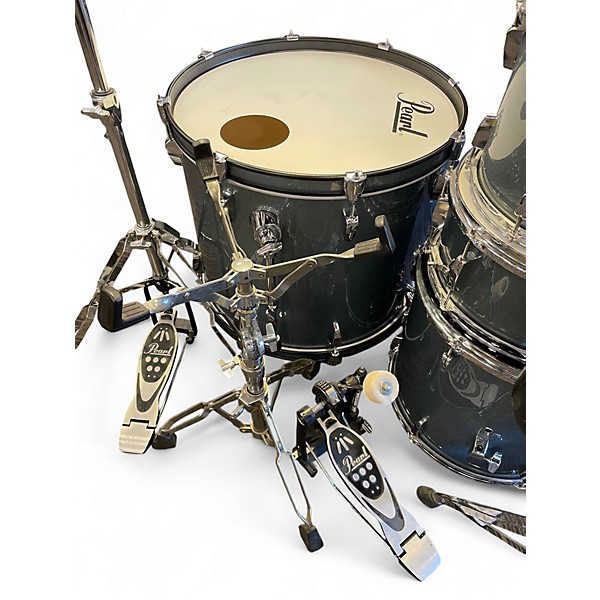 Used Pearl 5 Piece 5-PIECE ROADSHOW Gunmetal Gray Drum Kit