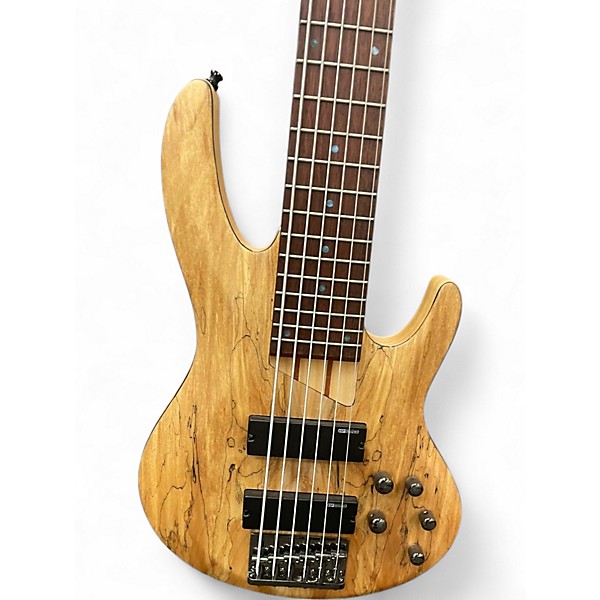 Used ESP LTD B206SM 6 String Natural Electric Bass Guitar