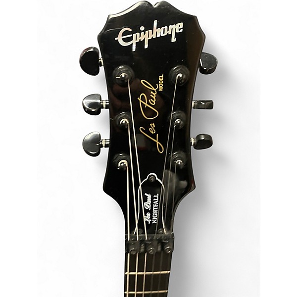 Used Epiphone Les Paul Nightfall Ebony Solid Body Electric Guitar