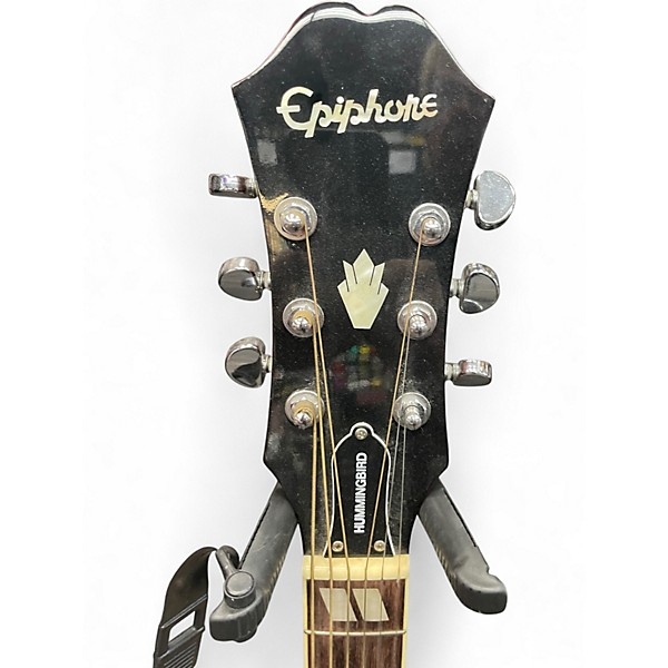 Used Epiphone Hummingbird 2 Tone Sunburst Acoustic Guitar