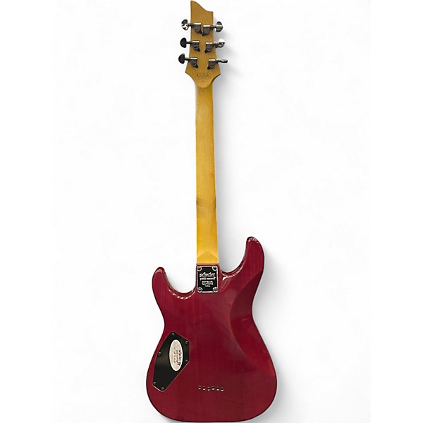 Used Schecter Guitar Research Omen Extreme 6 Pink Solid Body Electric Guitar