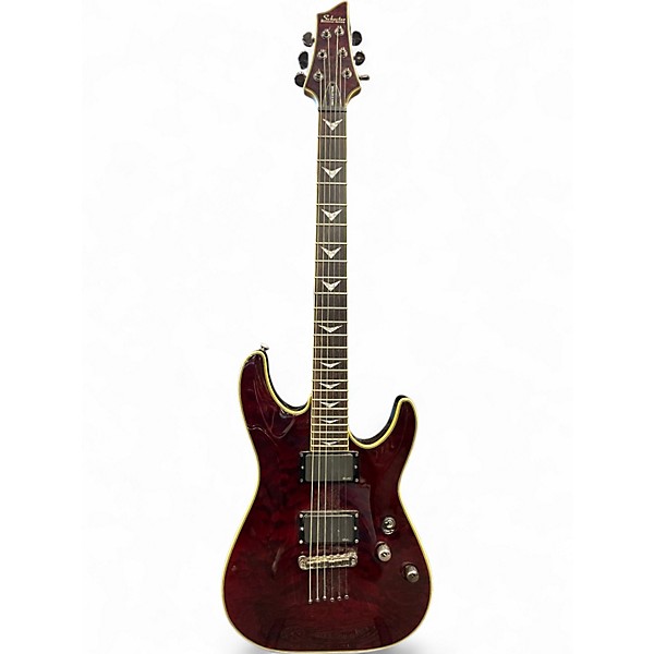 Used Schecter Guitar Research Omen Extreme 6 Black Cherry Solid Body Electric Guitar