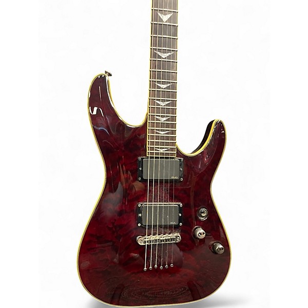 Used Schecter Guitar Research Omen Extreme 6 Black Cherry Solid Body Electric Guitar