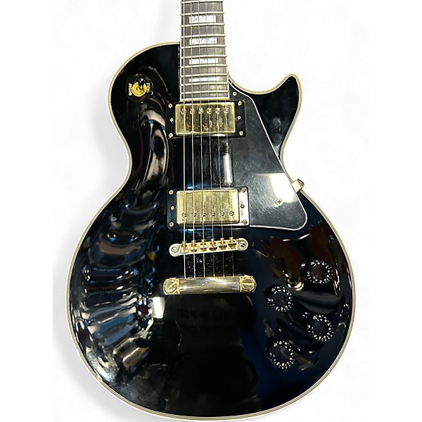 Used Epiphone Les Paul Custom Ebony Solid Body Electric Guitar