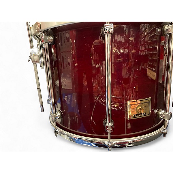 Used Premier 3 Piece Signia Maple Cherry 3 Pc Drum Kit Cherry Drum Kit