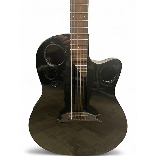 Used Ovation T357 Black Acoustic Electric Guitar