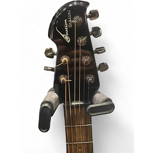 Used Ovation T357 Black Acoustic Electric Guitar