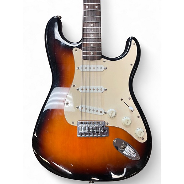 Used Squier Affinity Stratocaster 2 Color Sunburst Solid Body Electric Guitar