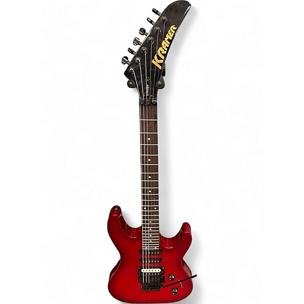 Used Kramer striker Candy Apple Red Solid Body Electric Guitar